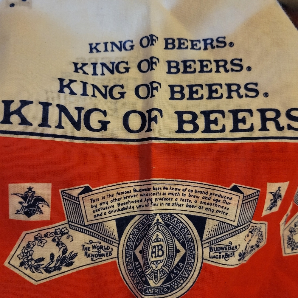 Retro Beer Bandanas ~ Michelob & Budweiser ~ GUC ~ Unisex ~ - Picture 13 of 13